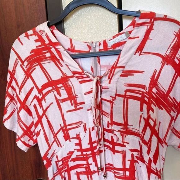 CAVENDISH BRASIL Orange and White Dress Size 40 - Picture 3 of 6